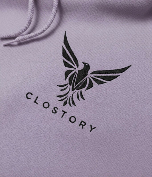 Unisex Embroidery Hoodie (Black Logo)