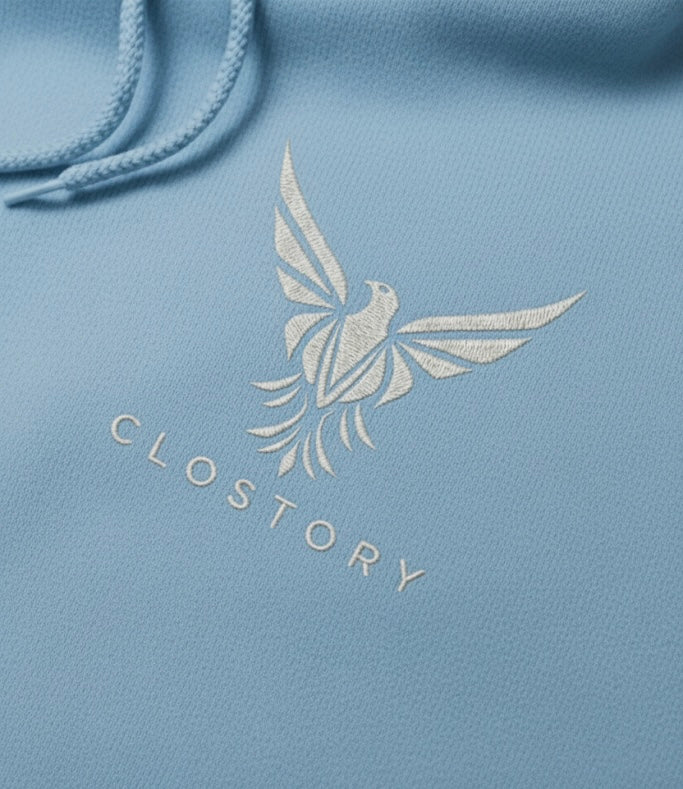Unisex Embroidery Hoodie (White Logo)