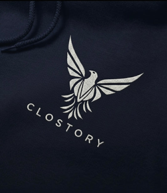 Unisex Embroidery Hoodie (White Logo)