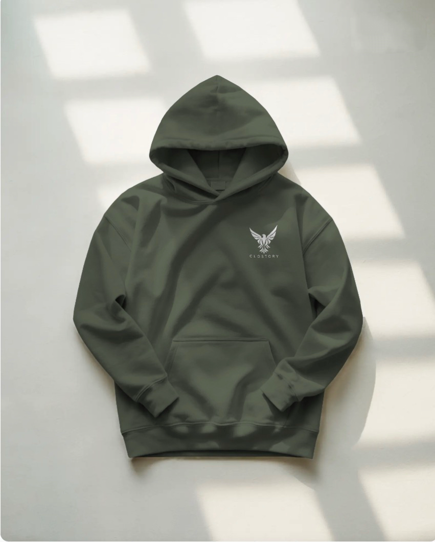 Unisex Embroidery Hoodie (White Logo)