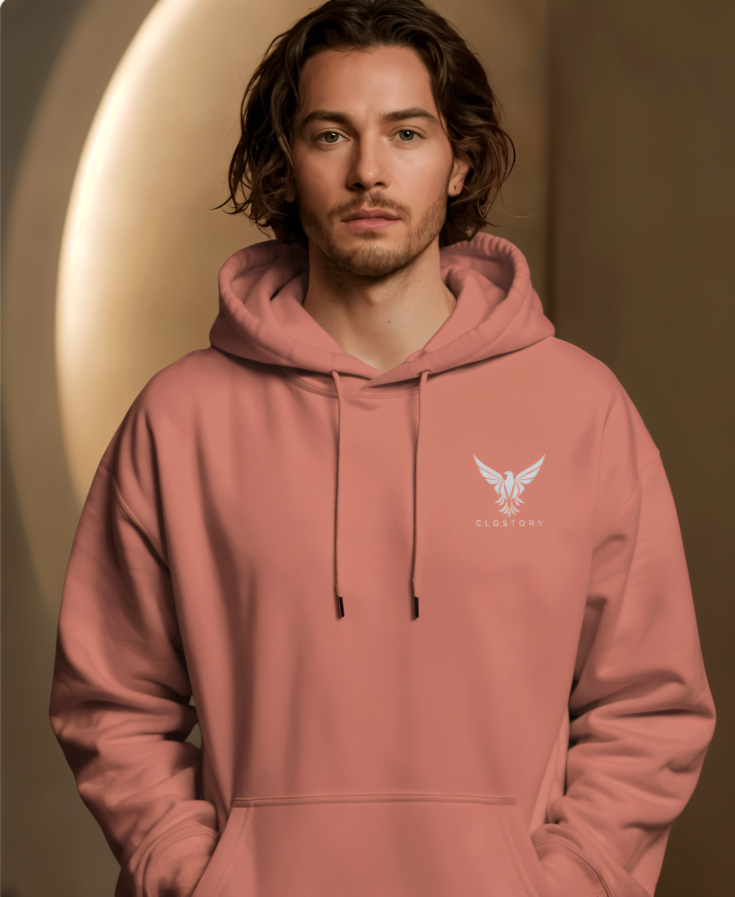 Unisex Embroidery Hoodie (White Logo)