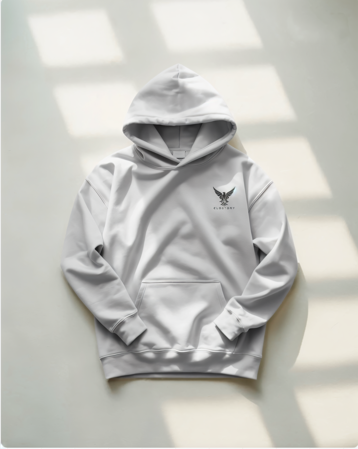 Unisex Embroidery Hoodie (Black Logo)