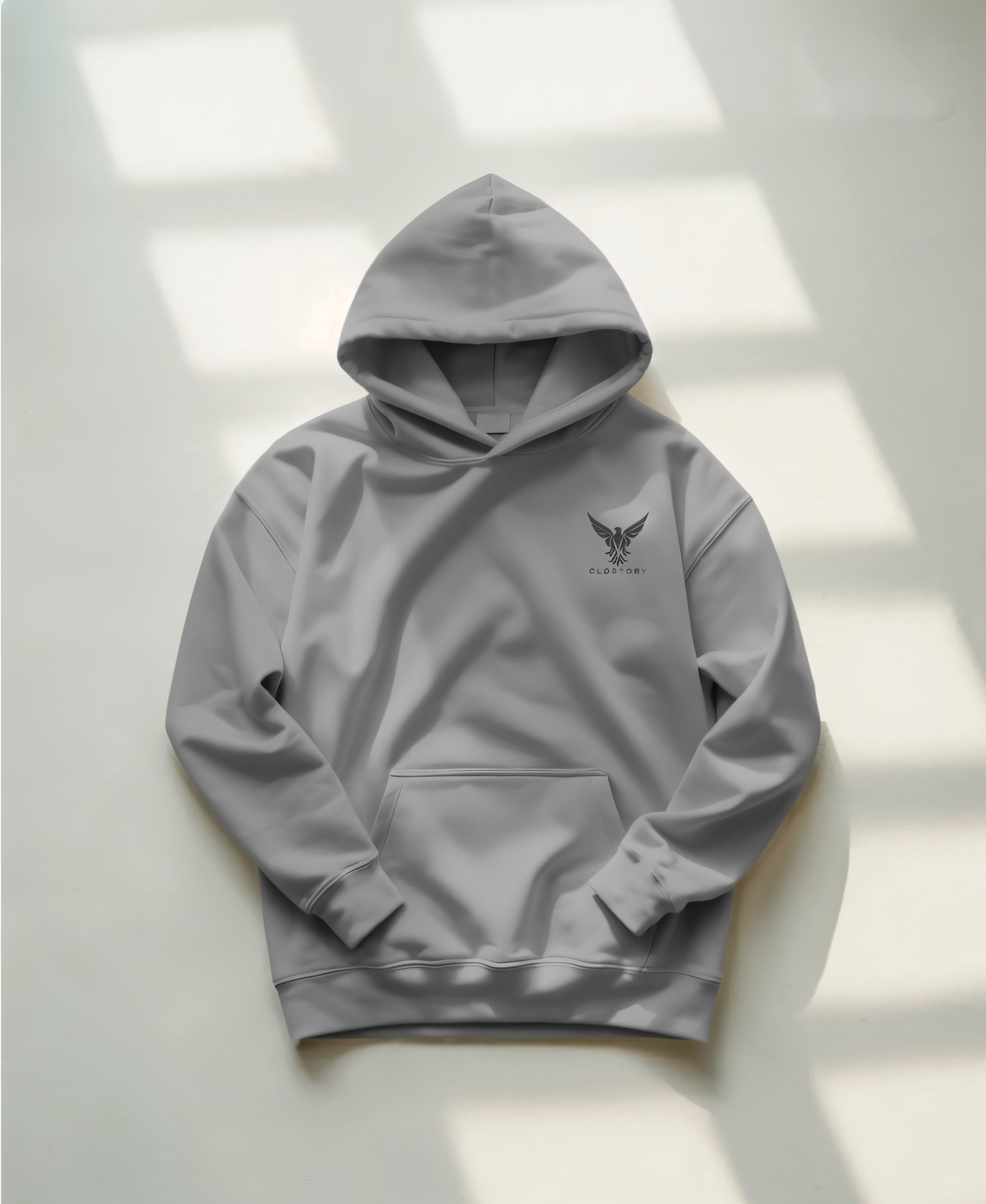 Unisex Embroidery Hoodie (Black Logo)