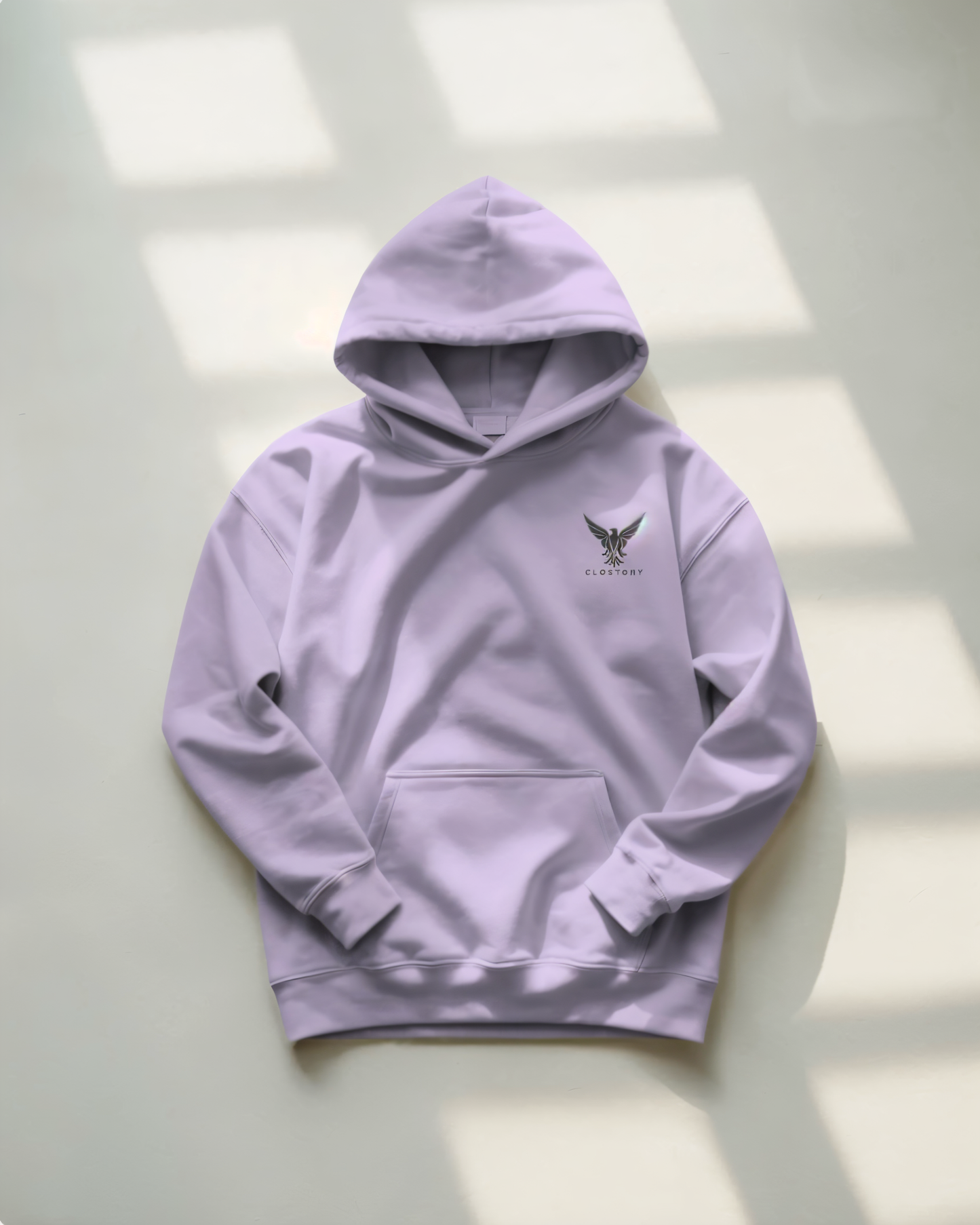 Unisex Embroidery Hoodie (Black Logo)