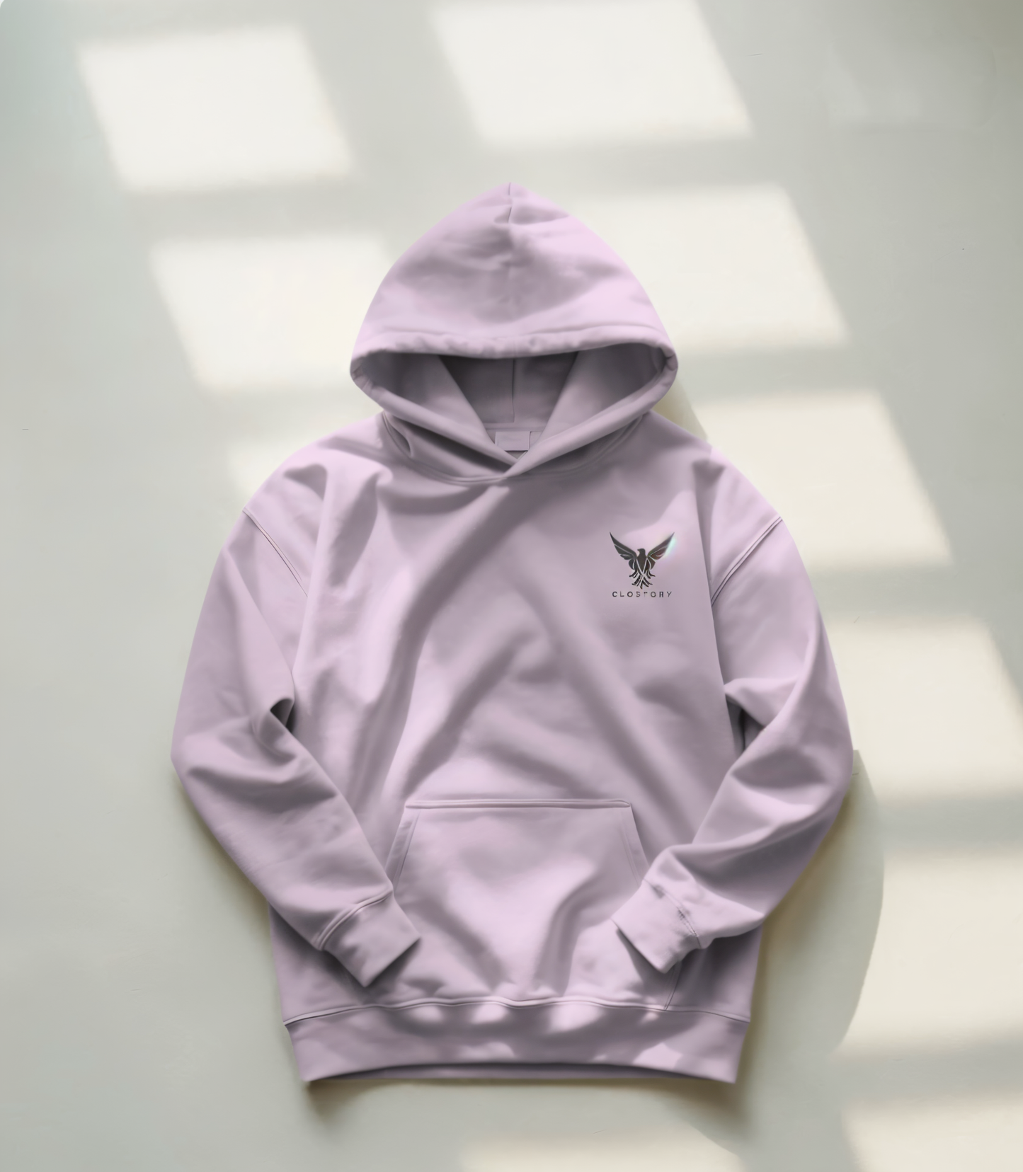 Unisex Embroidery Hoodie (Black Logo)