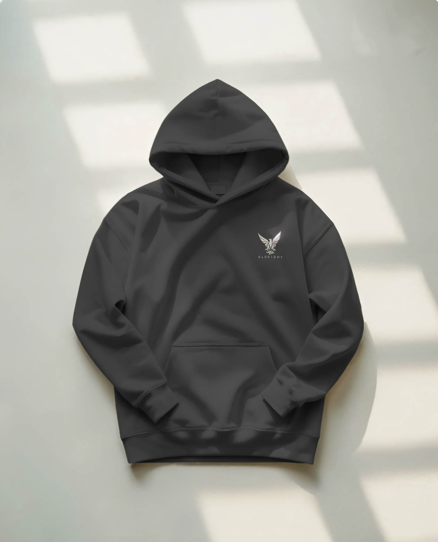 Unisex Embroidery Hoodie (White Logo)