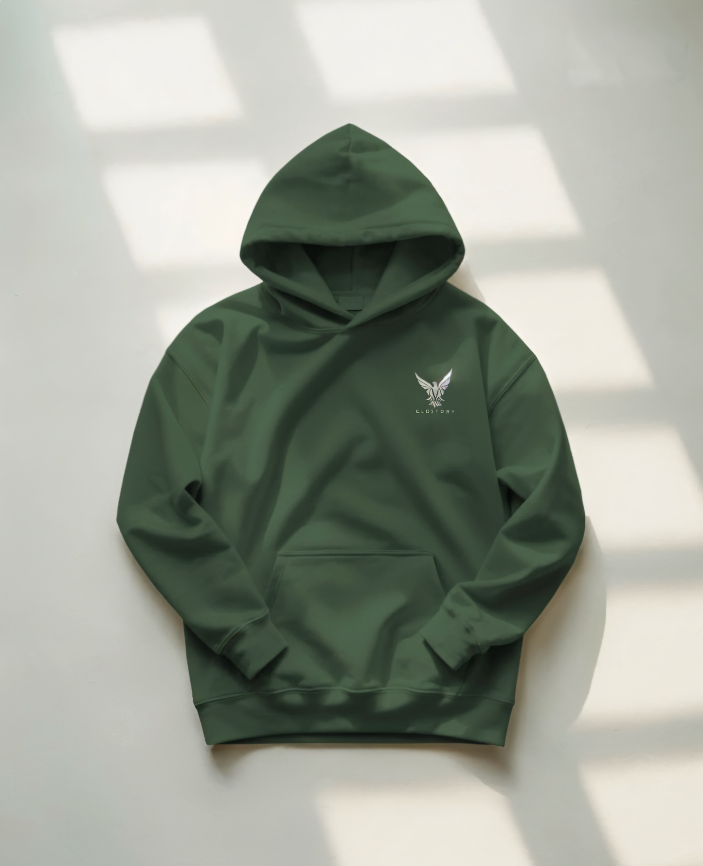 Unisex Embroidery Hoodie (White Logo)