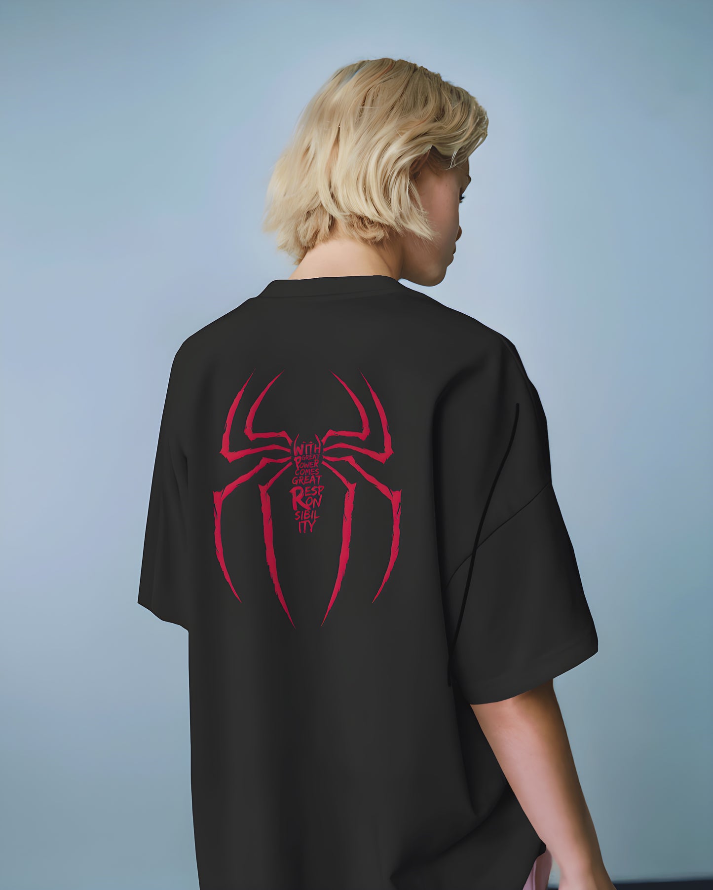 Unisex Oversized T-Shirt (Cute Spiderman)