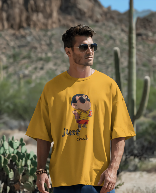 Unisex Oversized T-Shirt (Sinchan Just Chill)
