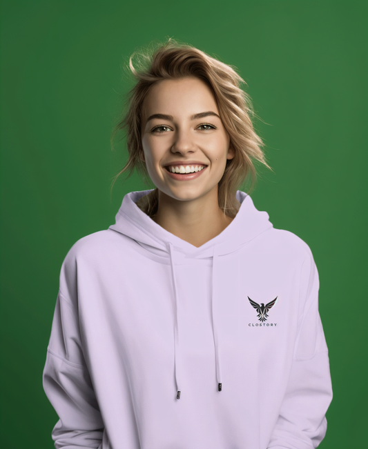 Unisex Embroidery Hoodie (Black Logo)